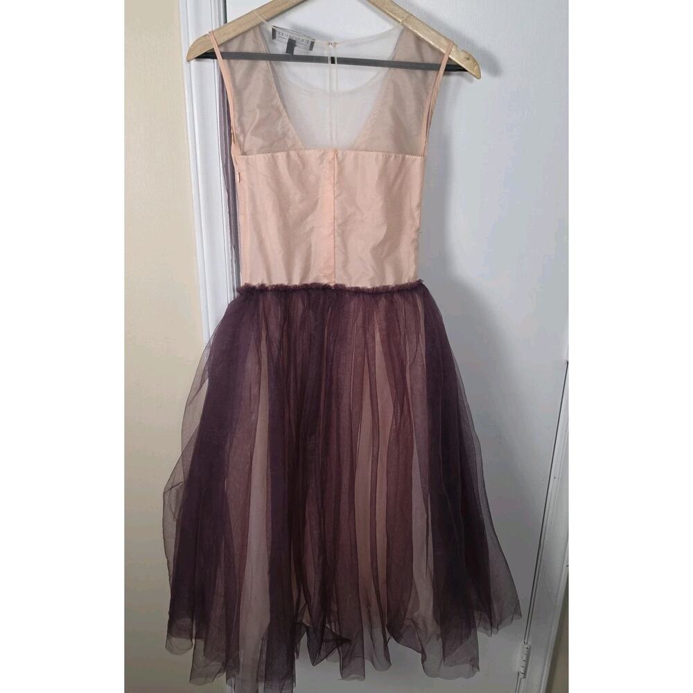 Eloquii Cocktail Pink Mauve Tulle Party Dress V Neck Sz 14 Fairy Wedding Guest - Picture 5 of 9